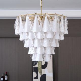 Lila Tiered Fabric Chandelier