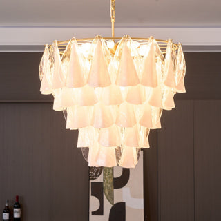 Lila Tiered Fabric Chandelier