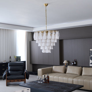 Lila Tiered Fabric Chandelier