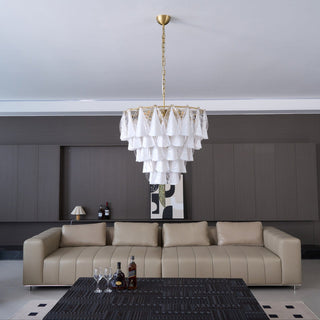 Lila Tiered Fabric Chandelier