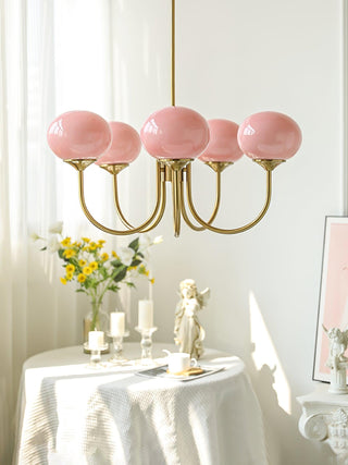 Marshmallow Contemporary Glass Chandelier
