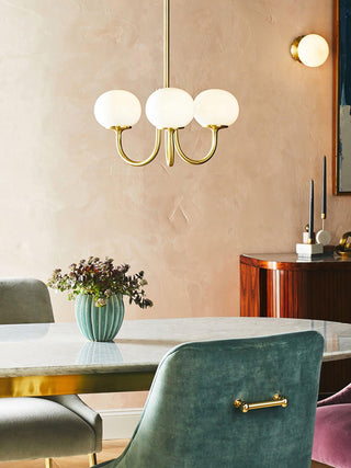 Marshmallow Contemporary Glass Chandelier