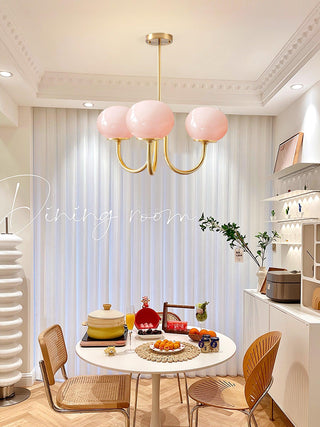 Marshmallow Contemporary Glass Chandelier
