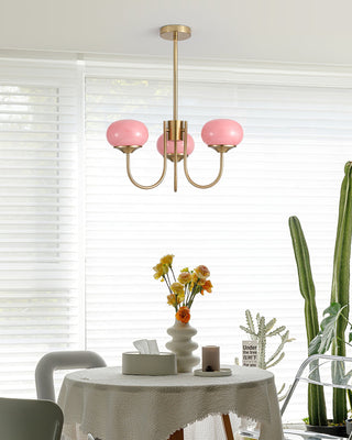 Marshmallow Contemporary Glass Chandelier