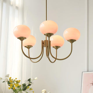 Marshmallow Contemporary Glass Chandelier