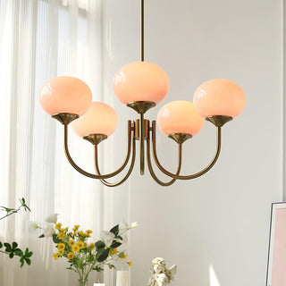 Marshmallow Contemporary Glass Chandelier