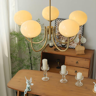 Marshmallow Contemporary Glass Chandelier