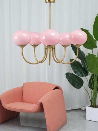 Marshmallow Contemporary Glass Chandelier