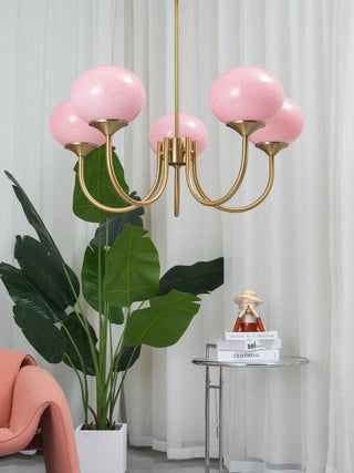 Marshmallow Contemporary Glass Chandelier