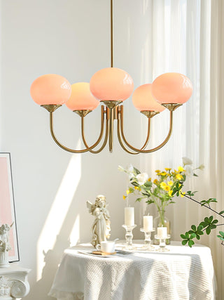 Marshmallow Contemporary Glass Chandelier