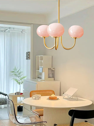 Marshmallow Contemporary Glass Chandelier