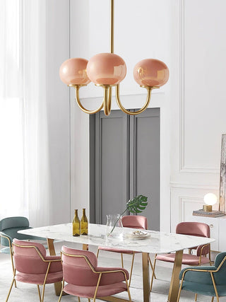 Marshmallow Contemporary Glass Chandelier