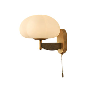 Nubia Modern Wood Glass Wall Lamp
