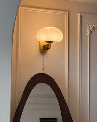 Nubia Modern Wood Glass Wall Lamp