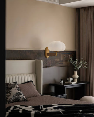 Nubia Modern Wood Glass Wall Lamp