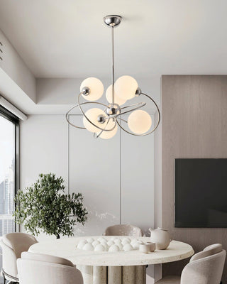 Maru Sculptural Metal Chandelier