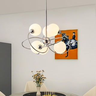 Maru Sculptural Metal Chandelier