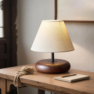 Eliot Rounded Wood Table Lamp