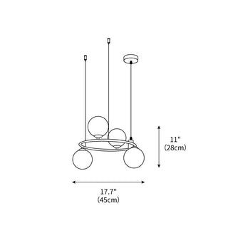 Maytoni Ring Minimalist Iron Chandelier