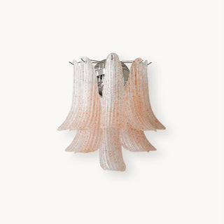 Luna Art Deco Ribbed Glass Wall Sconce