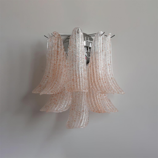 Luna Art Deco Ribbed Glass Wall Sconce
