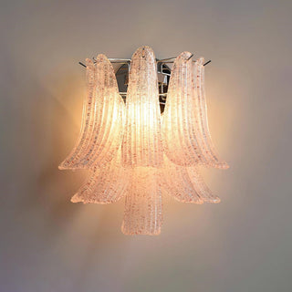 Luna Art Deco Ribbed Glass Wall Sconce