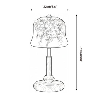 Tyren Vintage Glass Table Lamp
