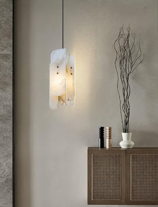 Megalith Minimalist Alabaster Pendant Light