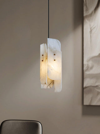 Megalith Minimalist Alabaster Pendant Light