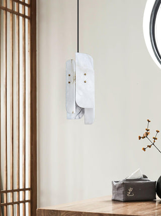 Megalith Minimalist Alabaster Pendant Light