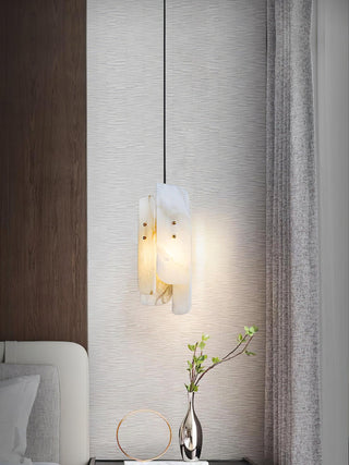Megalith Minimalist Alabaster Pendant Light