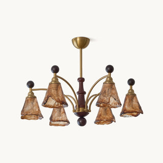 Rosalie Retro Art Glass Chandelier