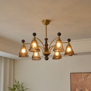 Rosalie Retro Art Glass Chandelier