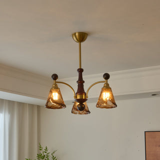 Rosalie Retro Art Glass Chandelier