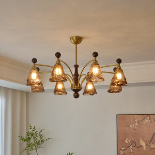 Rosalie Retro Art Glass Chandelier