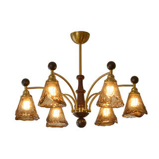 Rosalie Retro Art Glass Chandelier
