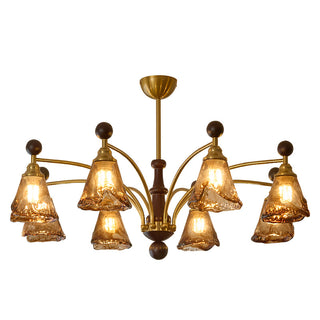 Rosalie Retro Art Glass Chandelier