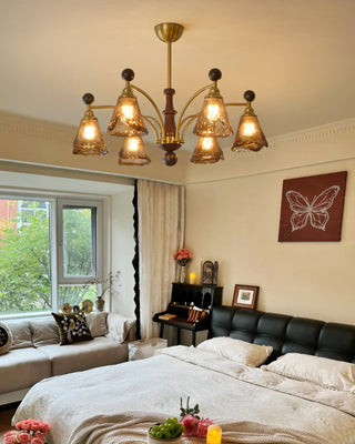 Rosalie Retro Art Glass Chandelier