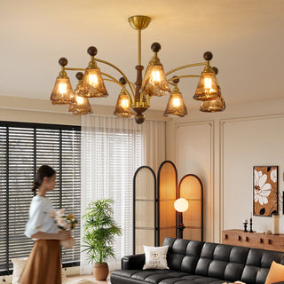 Rosalie Retro Art Glass Chandelier