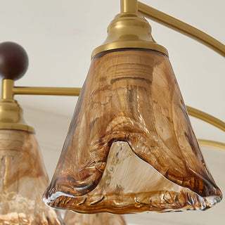 Rosalie Retro Art Glass Chandelier
