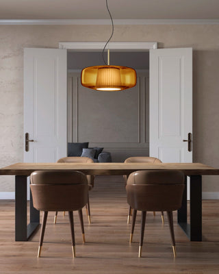 Octavia Hexagonal Glass Pendant Light