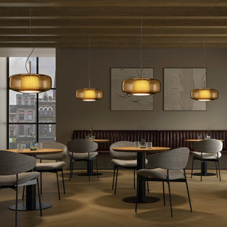 Octavia Hexagonal Glass Pendant Light