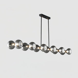 Mercury Sculptural Brass Line Chandelier