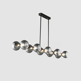 Mercury Sculptural Brass Line Chandelier