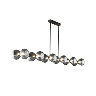 Mercury Sculptural Brass Line Chandelier