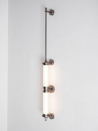 Meridian Minimalist Glass Vertical Wall Sconce