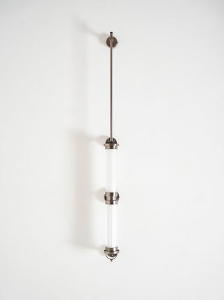 Meridian Minimalist Glass Vertical Wall Sconce