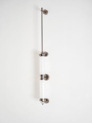 Meridian Minimalist Glass Vertical Wall Sconce