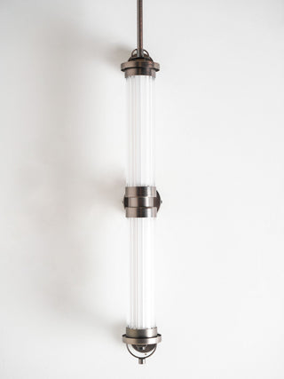 Meridian Minimalist Glass Vertical Wall Sconce
