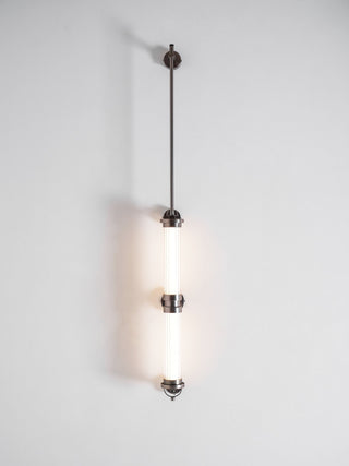 Meridian Minimalist Glass Vertical Wall Sconce